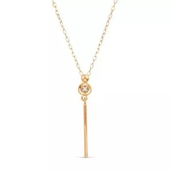 Колье с бриллиантом Линии Любви