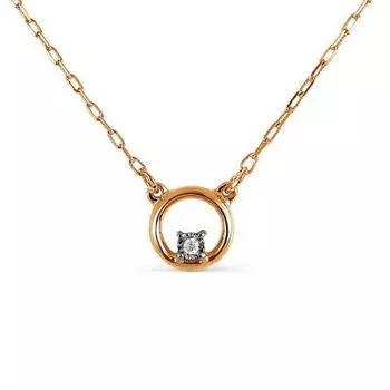 Колье с бриллиантом Линии Любви