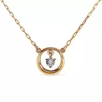 Колье с бриллиантом Линии Любви