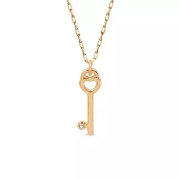 Колье с бриллиантом Линии Любви