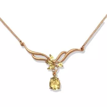 Колье с цитринами Линии Любви