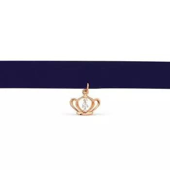 Колье с фианитами Линии Любви