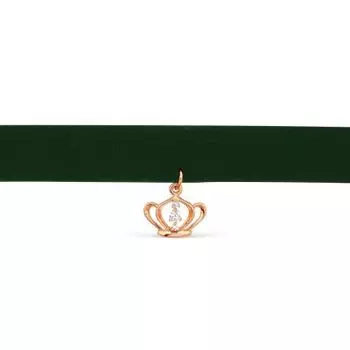 Колье с фианитами Линии Любви