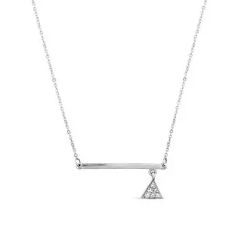 Колье с фианитами Линии Любви