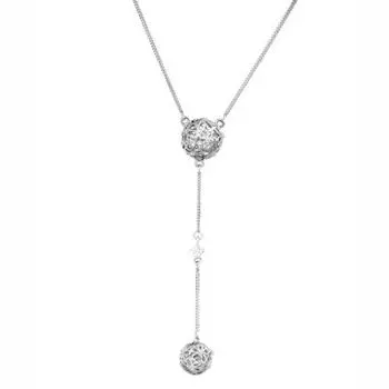 Колье с фианитами Линии Любви