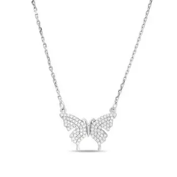 Колье с фианитами Линии Любви