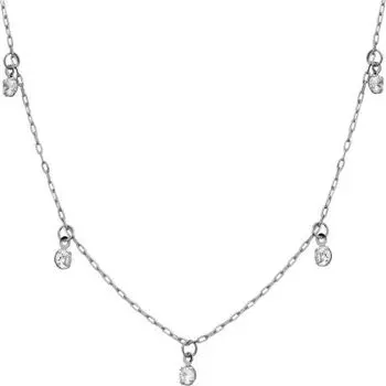 Колье с фианитами Линии Любви