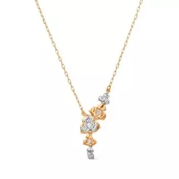 Колье с фианитами Линии Любви