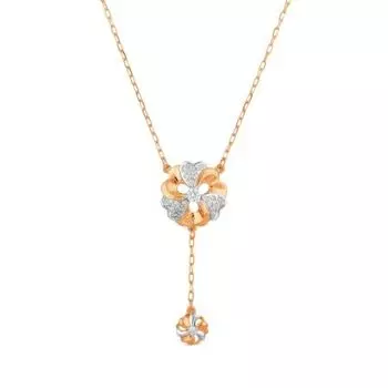 Колье с фианитами Линии Любви