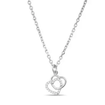 Колье с фианитами Линии Любви