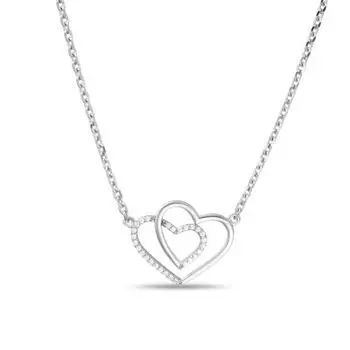 Колье с фианитами Линии Любви