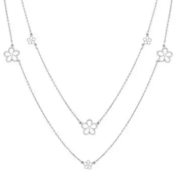 Колье с фианитами Линии Любви