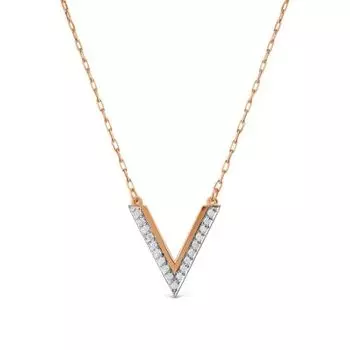 Колье с фианитами Линии Любви