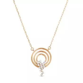 Колье с фианитами Линии Любви