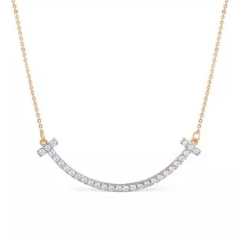 Колье с фианитами Линии Любви