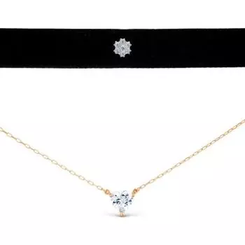 Колье с фианитами Линии Любви