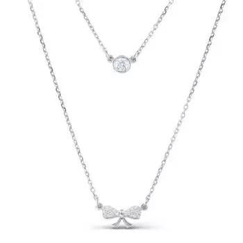 Колье с фианитами Линии Любви