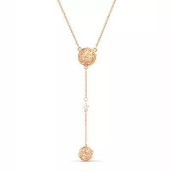 Колье с фианитами Линии Любви