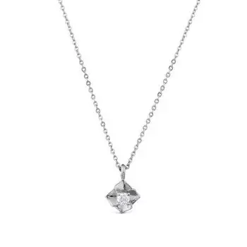 Колье с фианитом Линии Любви