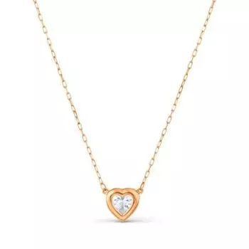 Колье с фианитом Линии Любви