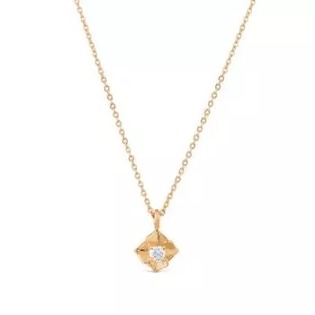 Колье с фианитом Линии Любви