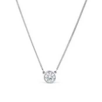 Колье с фианитом Линии Любви