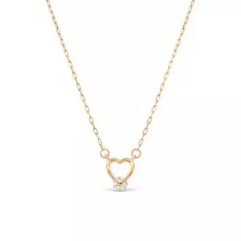 Колье с фианитом Линии Любви