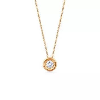 Колье с фианитом Линии Любви