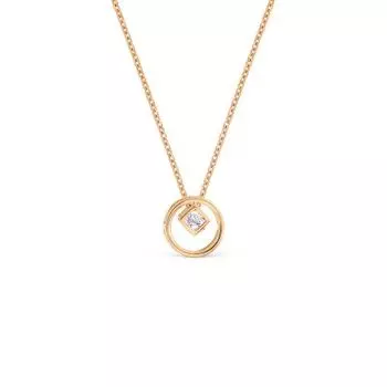 Колье с фианитом Линии Любви