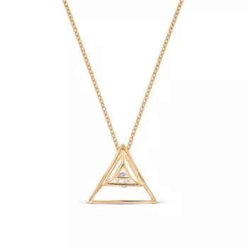 Колье с фианитом Линии Любви