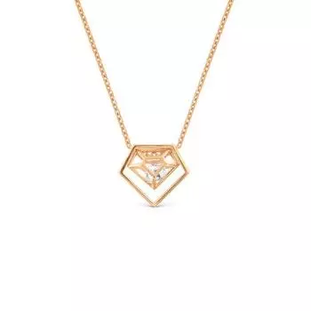 Колье с фианитом Линии Любви