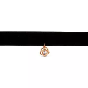 Колье с фианитом Линии Любви