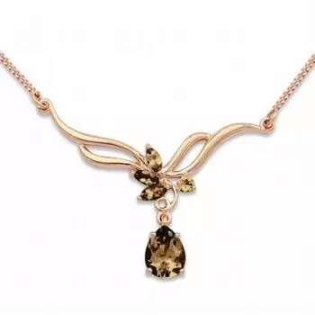 Колье с раухтопазами Линии Любви