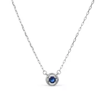 Колье с сапфиром Линии Любви