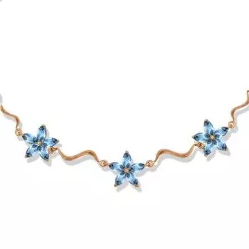 Колье с топазами Линии Любви