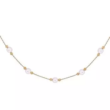Колье с жемчугом Линии Любви