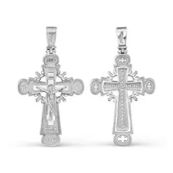 Крестик из серебра Линии Любви