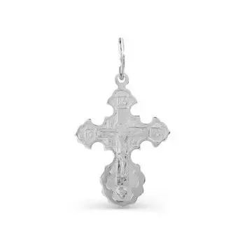 Крестик из серебра Линии Любви