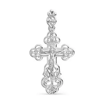 Крестик из серебра Линии Любви
