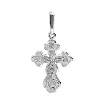 Крестик из серебра Линии Любви