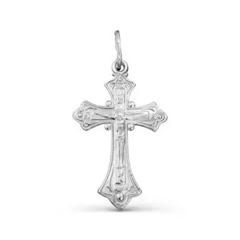 Крестик из серебра Линии Любви