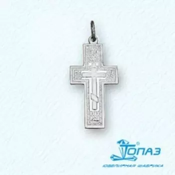 Крестик из серебра Линии Любви