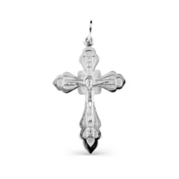 Крестик из серебра Линии Любви