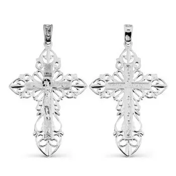 Крестик из серебра Линии Любви