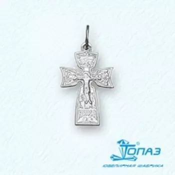 Крестик из серебра Линии Любви