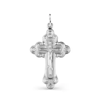 Крестик из серебра Линии Любви