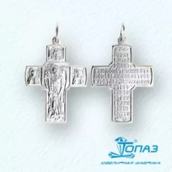 Крестик из серебра Линии Любви
