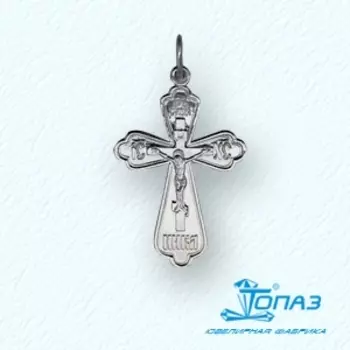 Крестик из серебра Линии Любви