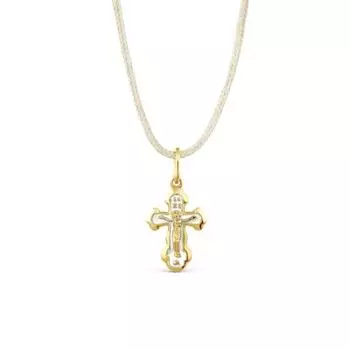 Крестик с эмалью Линии Любви