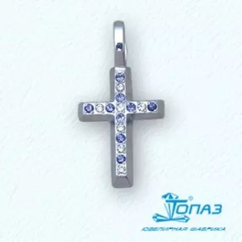 Крестик с бриллиантами Линии Любви